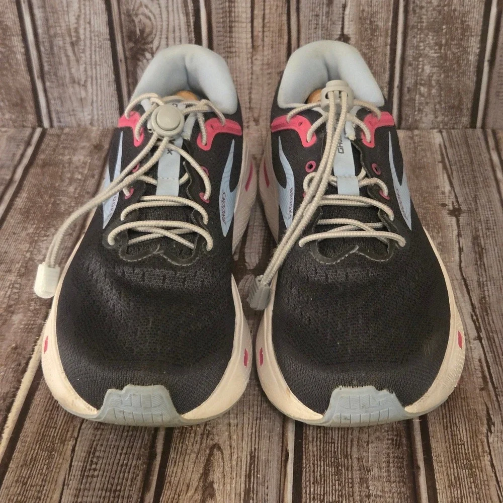 Sz 10.5 B Womens Brooks Ghost Max Ebony Lilac‎ Max Support Cushion Running Shoes